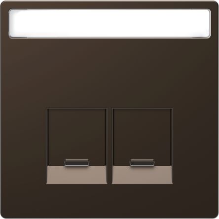 Schneider Electric Brown 2 Gang Cover Plate