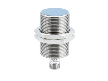 Baumer IR30.D18L-F60.GP1I.7BF Threaded Barrel Proximity Sensor, M12 PNP IR30 30V 18 mm 36 V dc 100mA