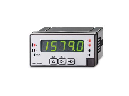 Baumer NE1218 LED Display Digital Panel Multifunction Meter for Speed, Frequency, 48 mm x 96 mm