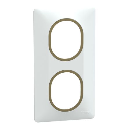 Schneider Electric White 2 Gang Light Switch Cover