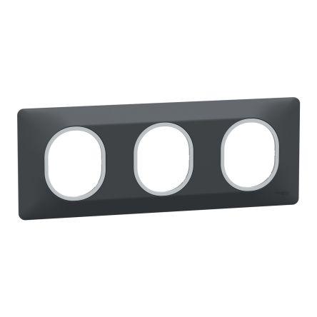 Schneider Electric Anthracite 3 Gang Light Switch Cover