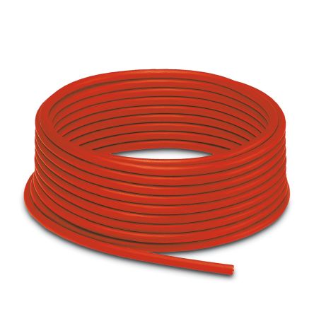 Phoenix Contact, 100 m Cat5 Cat5 Cable, Red Unterminated to Unterminated Polyurethane Sheath, Shielded