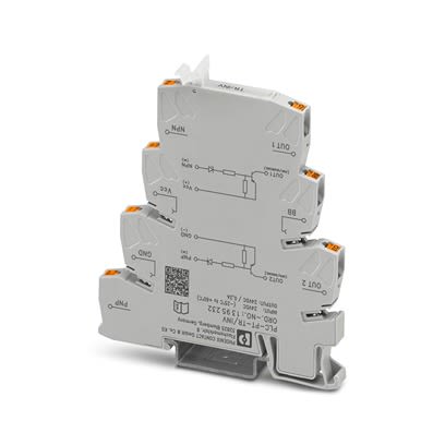 Phoenix Contact PLC-PT-TR/INV Series Switching Amplifier, Voltage Input, Transistor Output, 24V dc Supply