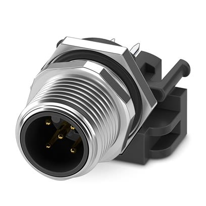 Phoenix Contact Circular Connector, 5 Contacts, Rear, M12 Connector, Plug, Male, IP65, IP67, SACC Series