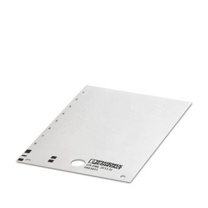 Phoenix Contact, US-EML Polyester Marker Card for use with THERMOMARK PRIME, THERMOMARK CARD, BLUEMARK ID COLOR,