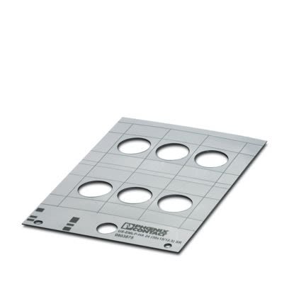 Phoenix Contact Silver on Silver Cable Labels, 66 mm Length, 30 mm Width, 66 mm Label Length, 30 mm Label Width