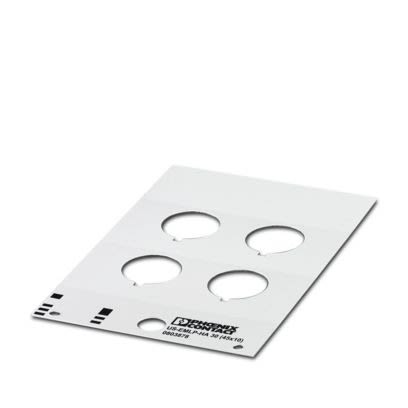 Phoenix Contact White on White Cable Labels, 10 mm Length, 45 mm Width, 47.5 mm Label Length, 46 mm Label Width