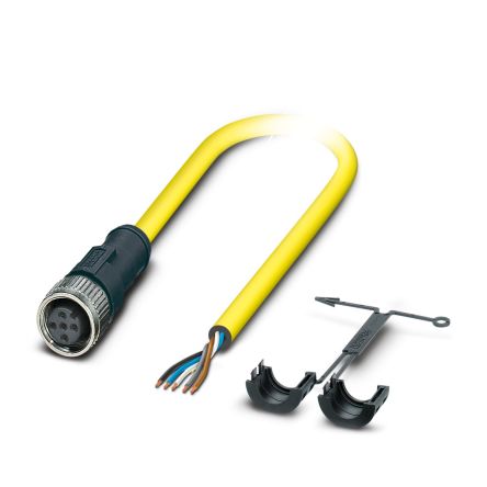 Phoenix Contact 5 way M12, Straight to Female 5 way Straight Actuator/Sensor Cable, 10 m