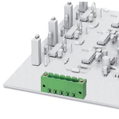 Phoenix Contact MSTBV Series Straight Solder PCB Header, 5 Contact(s), 5.08 mm Pitch, 1 Row, Shrouded
