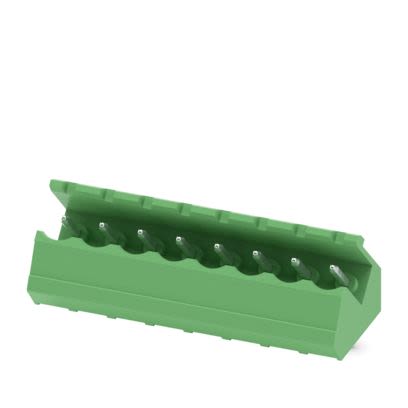 Phoenix Contact SMSTB Series Angled Wave Soldering Mount PCB Header, 8 Contact(s), 5.08 mm Pitch, 1 Row, Shrouded