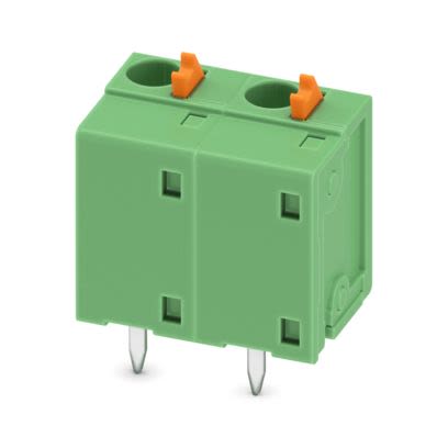 Phoenix Contact FFKDSA Series PCB Terminal Block, 2-Contact, 7.62 mm Pitch, Wave Soldering Mount, 1 Row