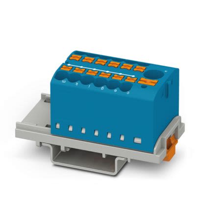 Phoenix Contact Distribution Block, 12 Way, 440V, 22.5A, Blue
