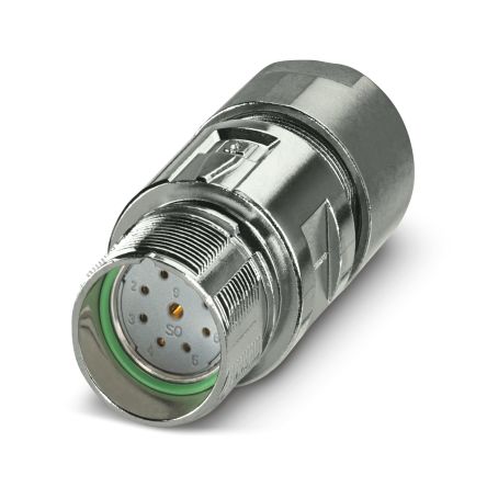Phoenix Contact Connector, 9 Contacts, Screw, M23 Connector, Socket, Female, IP67, M23 PRO Series