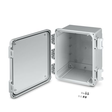 Phoenix Contact OCS Series Light Grey Polycarbonate Junction Box, IP69, 326 mm, 308mm 185 mm