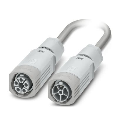 Phoenix Contact Male 3 way Straight to Female Straight Cable, 3 m