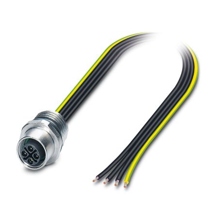Phoenix Contact Circular Connector, 4 Contacts, Plug-in, M12 Connector, Socket, Female, IP65, IP67, SACC Series