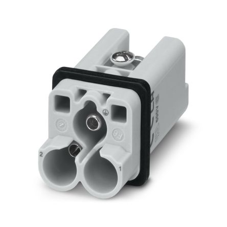 Phoenix Contact Heavy Duty Power Connector Insert, 40A, HC-Q Series Male, 2 Contacts