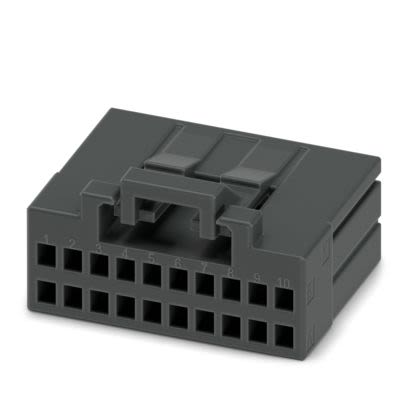 Phoenix Contact DD21PC 0 Series PCB Connector, 20-Contact, 2.5 mm Pitch, 2 Row Crimp