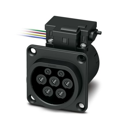 Phoenix Contact, EV-T2M3SO12 Socket Electric Vehicle Connector Female, 0.5 m Cable, 32A