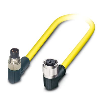 Phoenix Contact Male 3 way M8, Straight to Female 3 way M12 Sensor Actuator Cable, 500 mm
