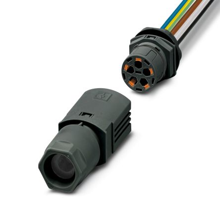 Phoenix Contact Circular Connector, 5 Contacts, Front, M25 Connector, IP66, IP68, IP69K, IPD Series