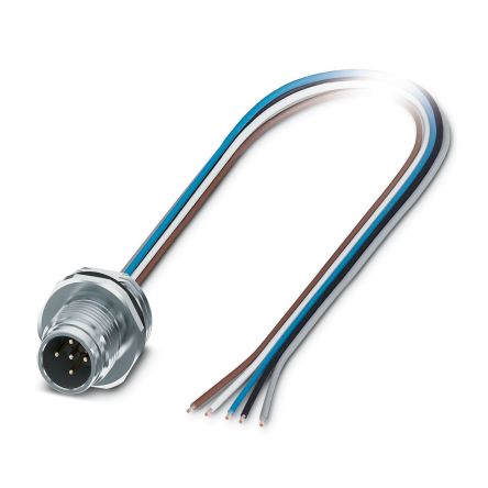 Phoenix Contact Circular Connector, 5 Contacts, Plug-in, M12 Connector, Plug, Male, IP65, IP67, SACC Series