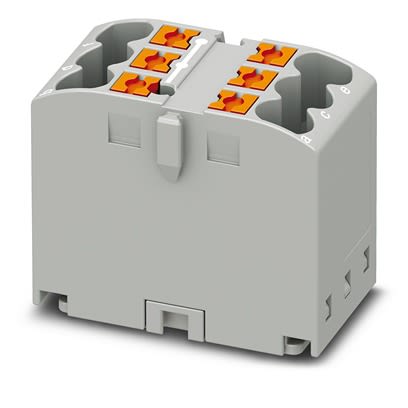Phoenix Contact Distribution Block, 6 Way, 440V, 22.5A, Grey