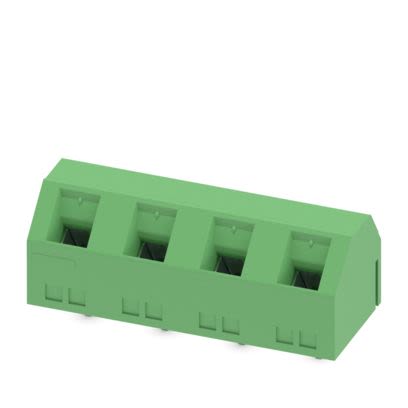Phoenix Contact GSMKDSN 1 Series PCB Terminal Block, 4-Contact, 7.62 mm Pitch, Wave Soldering Mount, 1 Row
