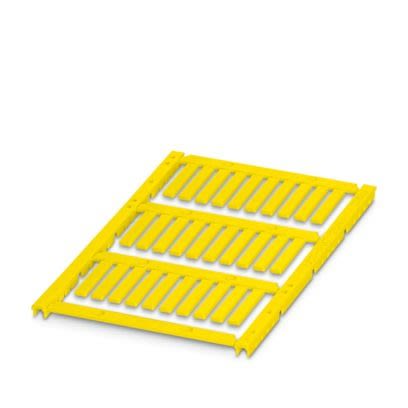 Phoenix Contact UCT-WMT Insert Cable Marker, Yellow, Pre-printed "0", 35 mm Cable Yellow, 1.5 mm Cable, 0801454