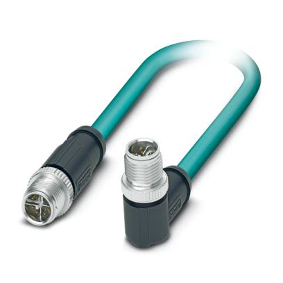 Phoenix Contact M12, 2 m Ethernet Cable Screened Polyurethane Sheath