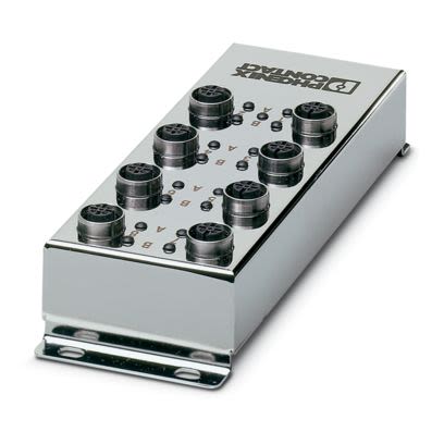Phoenix Contact M12 8 Gang Socket Bar, 5m Cable, 4A, 48 V ac, 60V dc
