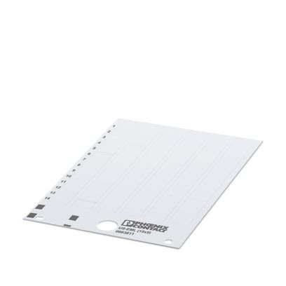 Phoenix Contact, US-EML Polyester Terminal Marker for use with BLUEMARK ID, BLUEMARK ID COLOR, THERMOMARK CARD,