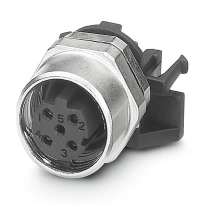 Phoenix Contact Circular Connector, 4 Contacts, Rear, M12 Connector, Socket, Female, IP67, SACC Series
