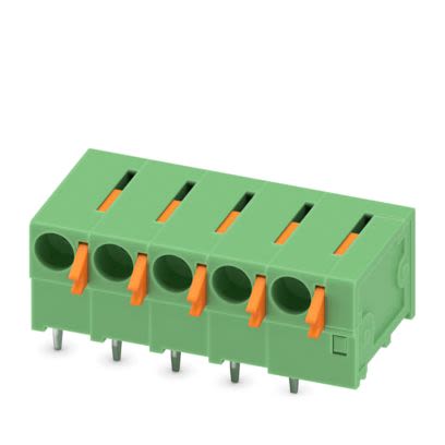 Phoenix Contact FFKDSA1/H2 Series PCB Terminal Block, 5-Contact, 5.08 mm Pitch, Wave Soldering Mount, 1 Row