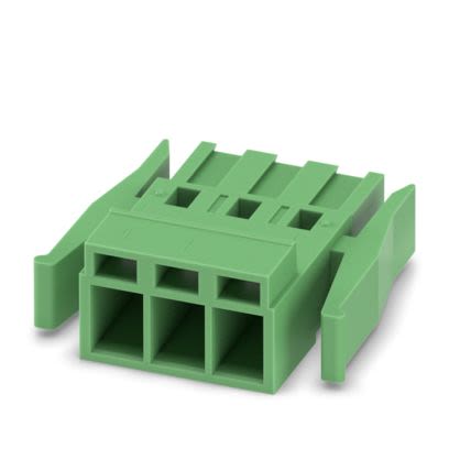 Phoenix Contact MSTBC 2 Series PCB Connector, 3-Contact, 5.08 mm Pitch, Locking Jack, 1 Row Crimp
