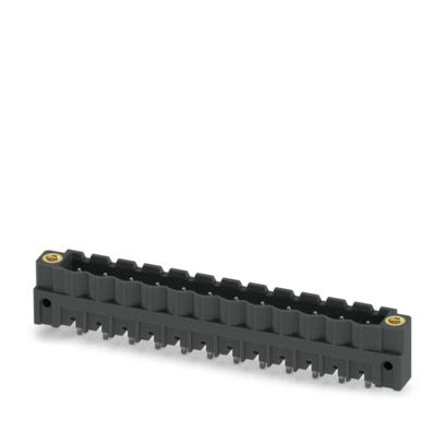 Phoenix Contact CCV 2 Series Straight Wave Soldering Mount PCB Header, 12 Contact(s), 5.08 mm Pitch, 1 Row, Shrouded
