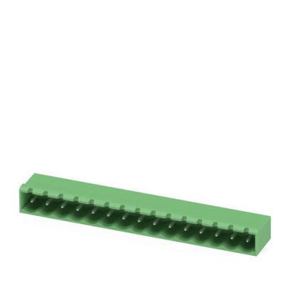 Phoenix Contact MSTBA Series Straight Wave Soldering Mount PCB Header, 15 Contact(s), 5 mm Pitch, 1 Row, Shrouded