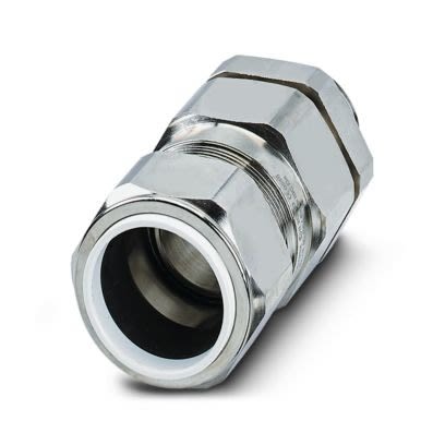 Phoenix Contact 1411 Series Brass Nickel Plated Brass Cable Gland, M25 Thread, 26.2 mm min., 18.2 mm max., IP68, IP67,
