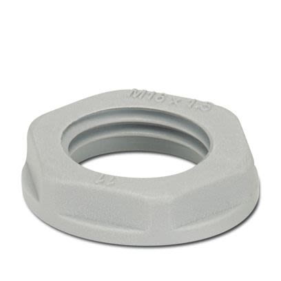 Phoenix Contact Grey, Silver Polyamide Cable Gland Locknut, M16 Thread