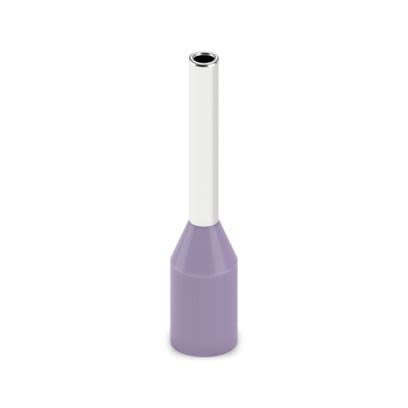 Phoenix Contact Insulated Ferrule, 6 mm Pin Length, 0.8 mm Pin Diameter, Violet to 24 AWG Wire Size