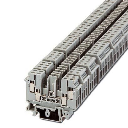 Phoenix Contact 2777056 UDK-RELG 4 Series DIN Rail Terminal Block Grey, 0.2mm², 4 mm², Screw
