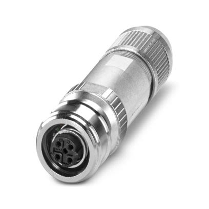Phoenix Contact Industrial Circular Connector, 4 Contacts, Cable, M12 Connector, Socket, Female, SACC Series