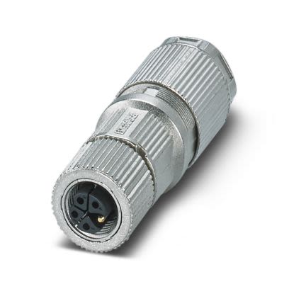 Phoenix Contact, SACC-M12FSK-4PECT-CL SH Power Connector Cable, 5 Crimp, 690V ac 16A