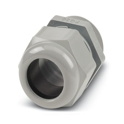 Phoenix Contact G-INS Series Silver, Grey Polyamide Cable Gland, PG36 Thread, 32 mm min., 22 mm max., IP68, IP66