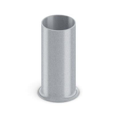 Phoenix Contact, A 50-22 Uninsulated Bootlace Ferrule, 22 mm Pin Length, 10.3 mm Pin Diameter, Red to 1 AWG Wire Size