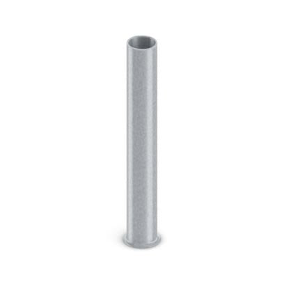 Phoenix Contact, A 6-25-1000 Insulated Bootlace Ferrule, 25 mm Pin Length, 3.5 mm Pin Diameter, Silver to 10 AWG Wire