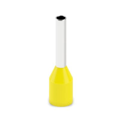 Phoenix Contact, AI-GB Insulated Ferrule, 8 mm Pin Length, 1.5 mm Pin Diameter, Yellow to 18 AWG Wire Size
