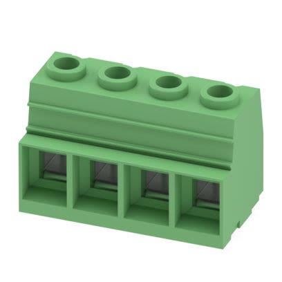 Phoenix Contact MKDSP 25 Series PCB Terminal Block, 4-Contact, 15 mm Pitch, Wave Soldering Mount, 1 Row