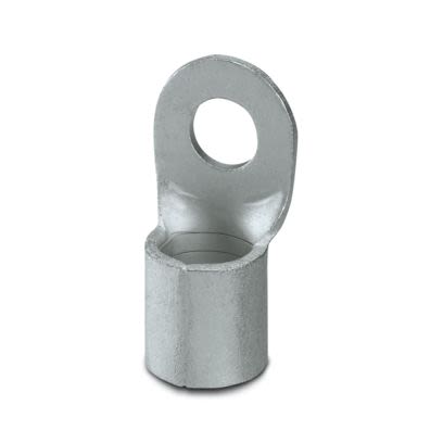 Phoenix Contact, C-RC Uninsulated Ring Terminal, M16 Stud Size 24 AWG 0 AWG Wire Size, Silver