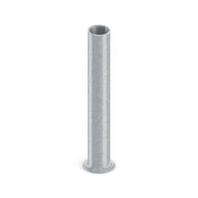 Phoenix Contact, A 2-5 Insulated Bootlace Ferrule, 15 mm Pin Length, 2.2 mm Pin Diameter, Silver to 14 AWG Wire Size